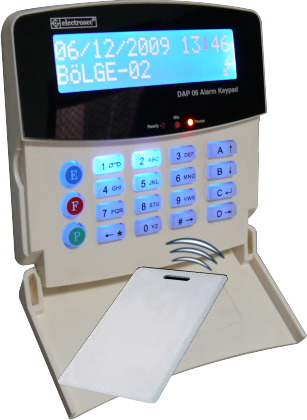 Kart Okuyuculu Alarm Keypad